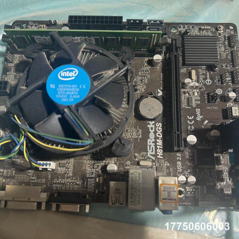华擎H81M DGS主板带挡板图片