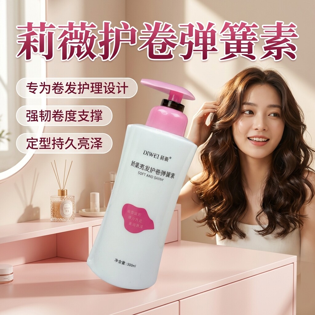 荻薇护卷弹簧素造型弹力素留香