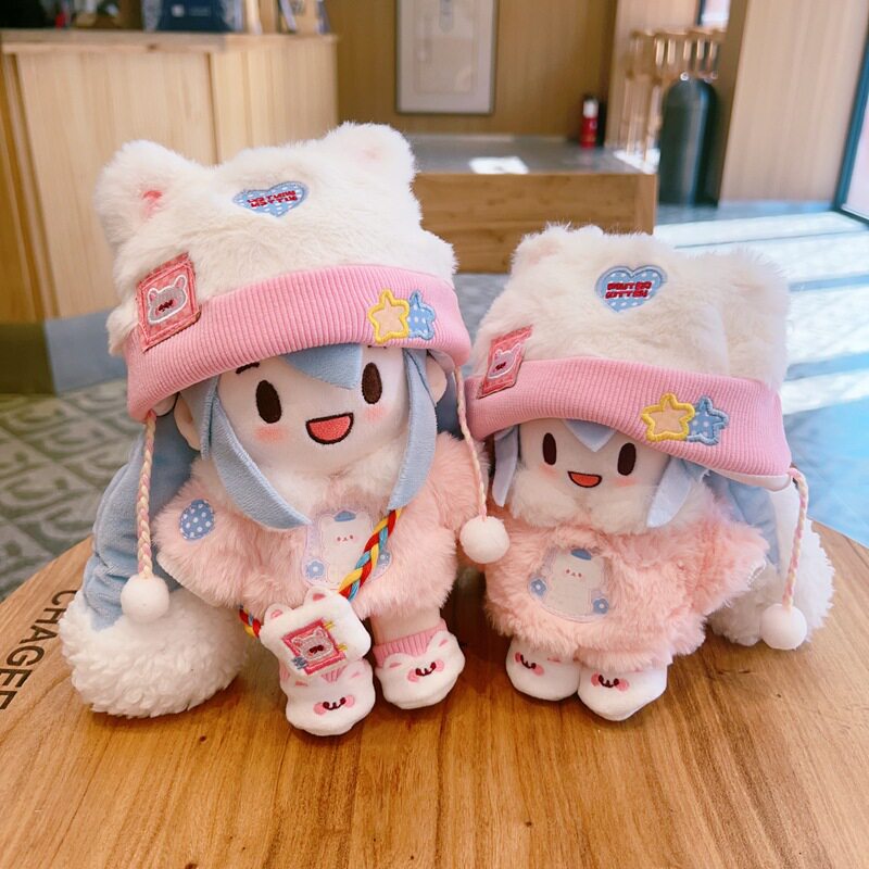 雪音音可爱换装棉花娃娃20cm