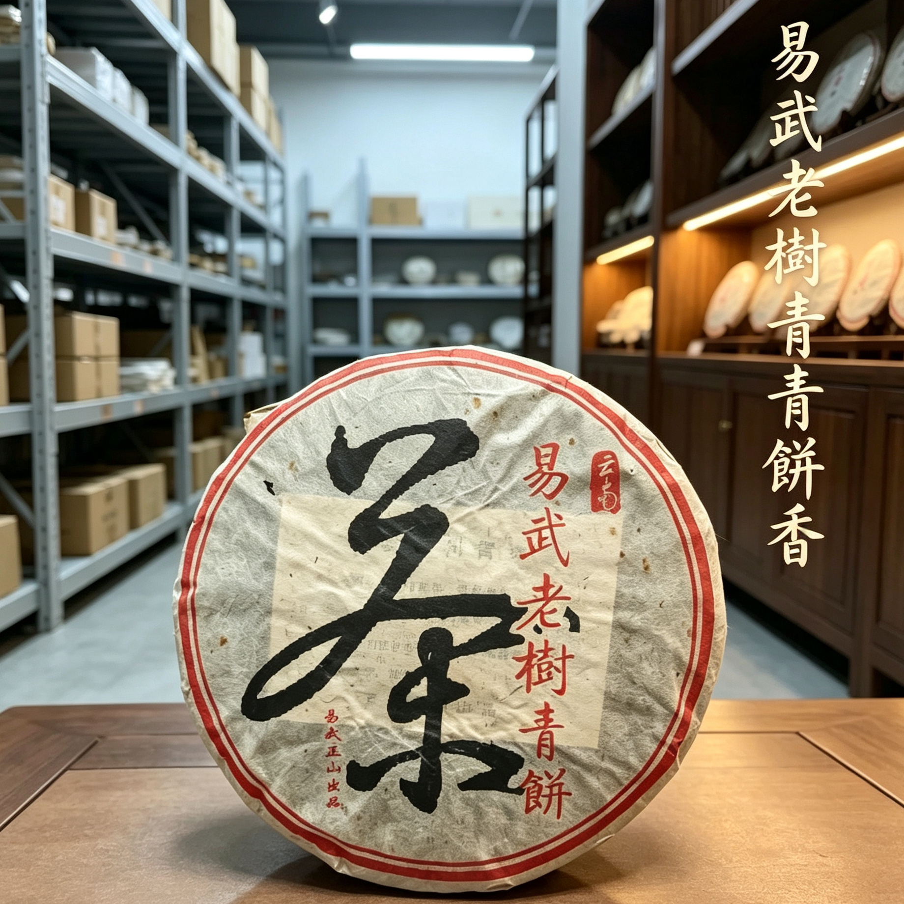 2005年易武老树青饼茶饼生茶云南普洱茶生普洱青饼茶饼七子饼生普