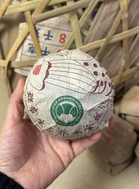 七星孔雀班章生态乔木金丝沱 2006 年 601 批大白菜金鸡沱 500 克