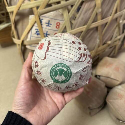 七星孔雀班章生态乔木金丝沱 2006 年 601 批大白菜金鸡沱 500 克