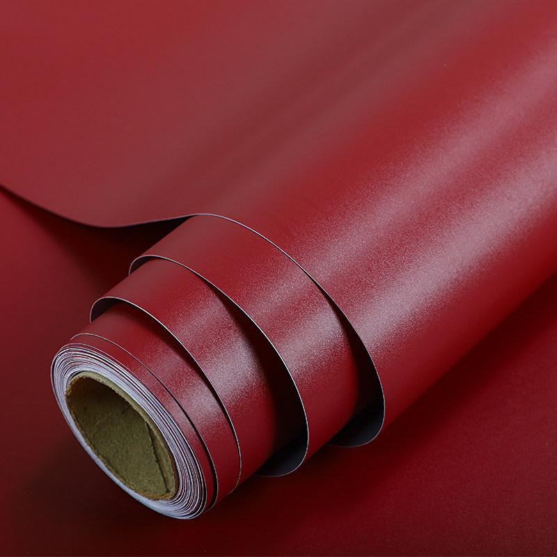 加厚酒红色墙纸自粘法式复古卧室电视背景墙大红翻新贴纸防水壁纸,家居饰品,软装墙贴,淘宝优惠券,粉丝福利购,淘宝优惠卷