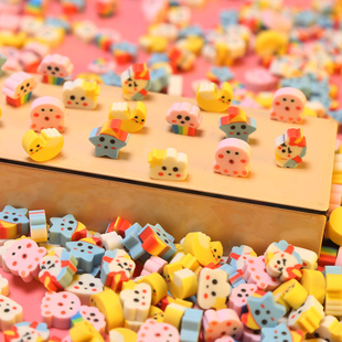 迷你可爱橡皮擦卡通动物水果形状小学生专用干净不留痕迹学习用品