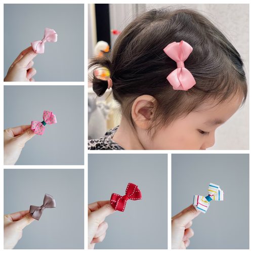 0-6简约女孩安全全包款碎发夹子