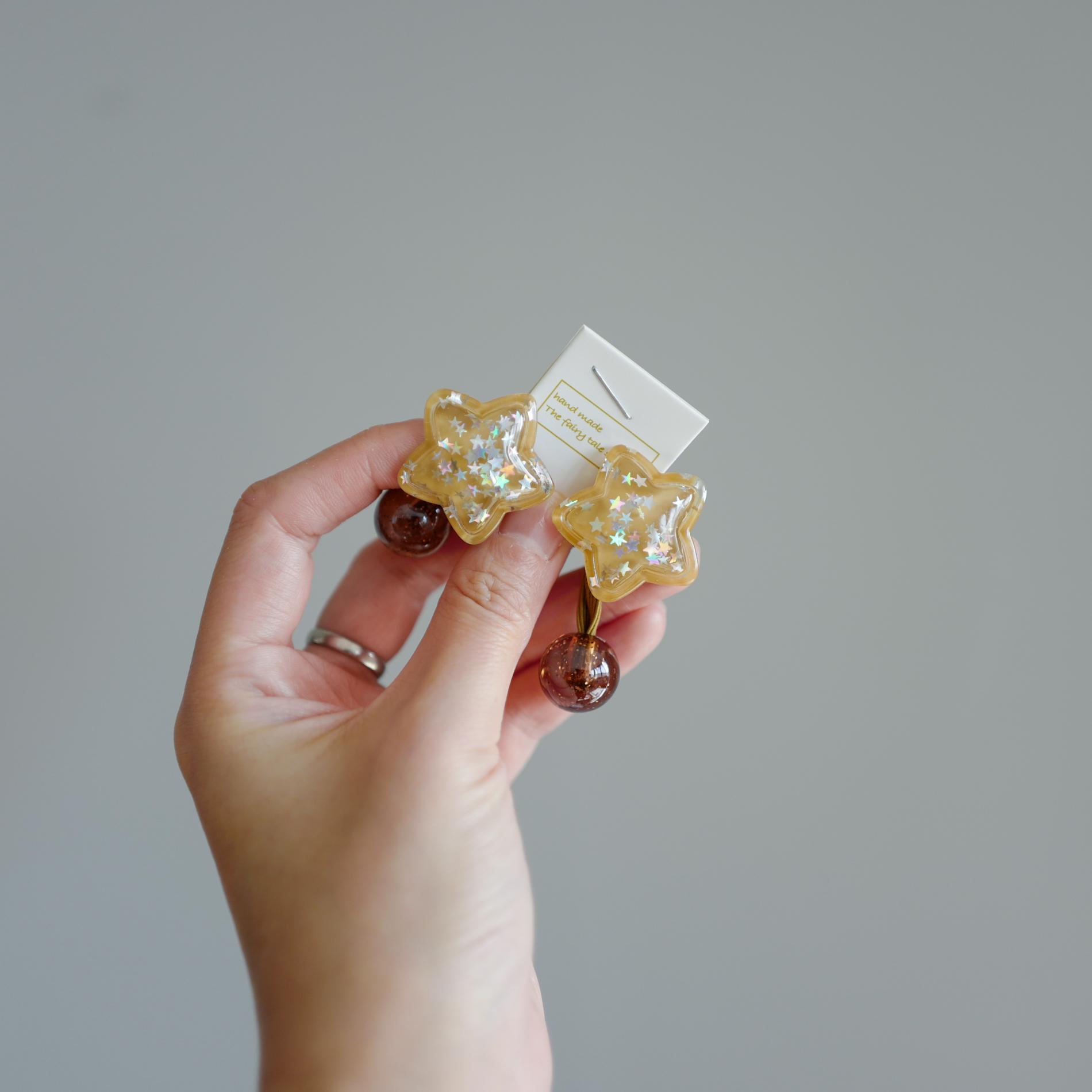 儿童果冻星星双头发扎高弹力粗皮筋头绳女孩绕绕发绳扎得紧发圈