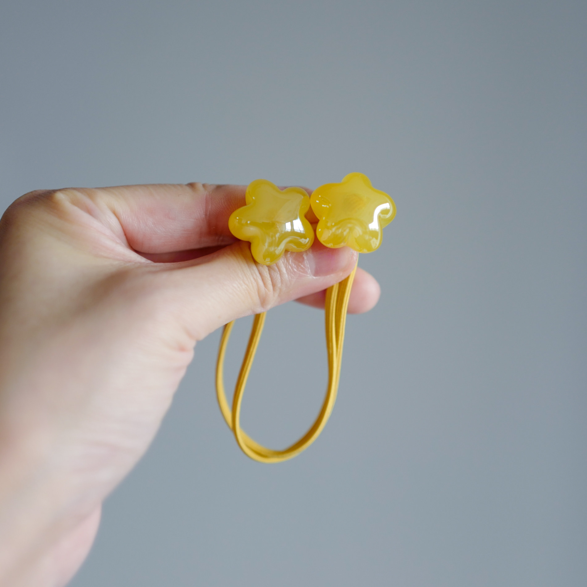 发量多选果冻花加长发绳儿童绕绕款马尾扎学生扎得紧头绳不伤发扎