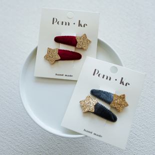 百搭星星儿童后脑勺碎发夹小女生侧边夹女童刘海夹子韩版头饰发饰