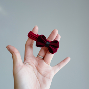 秋冬酒红儿童高弹力发绳发量多可用加粗无接缝马尾扎头绳大号发圈