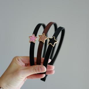 三只包邮儿童简约五角星带齿头箍小学生有齿防滑碎发箍刘海压发