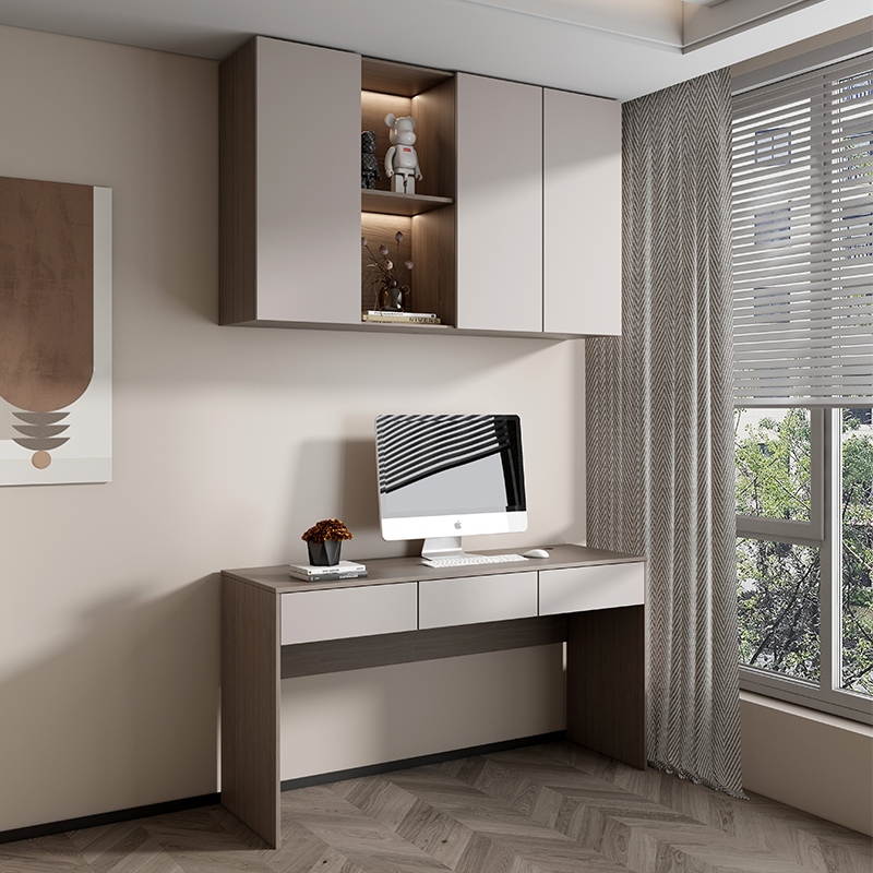 简约宽大储物书桌E1级免漆板