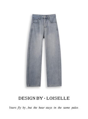 【官补之夜】LOISELLE洛赛儿【萧屿牛仔裤】时尚百搭休闲牛仔裤