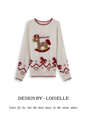 【官补之夜】LOISELLE洛赛儿【小木马】时尚百搭休闲毛衣