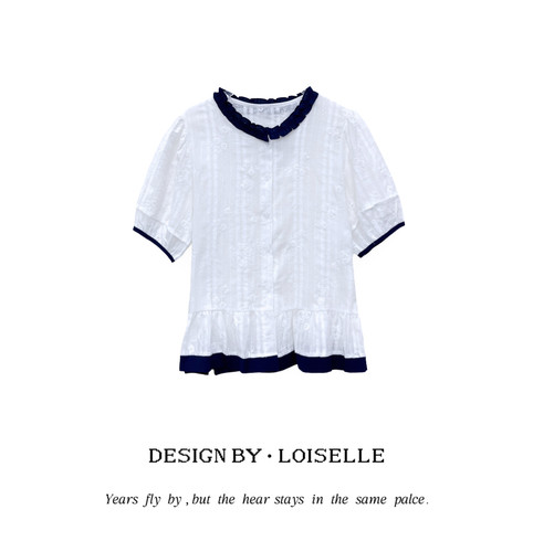 【告别之夜】LOISELLE洛赛儿【晚晴】时尚百搭休闲衬衣