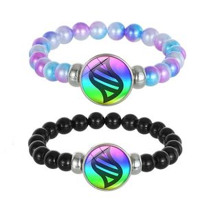 口袋妖怪彩色串珠宝可梦手链mega进化石喷火龙沙奈朵手环动漫周边