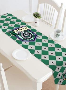 哈利波特周边双面桌旗床旗拉文克劳狮院斯莱特林桌布布艺装饰旗帜