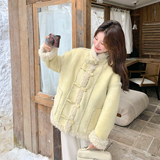 【档口有货】加厚皮毛一体外套2D122-2767-P205控298，女装短外套，2D122