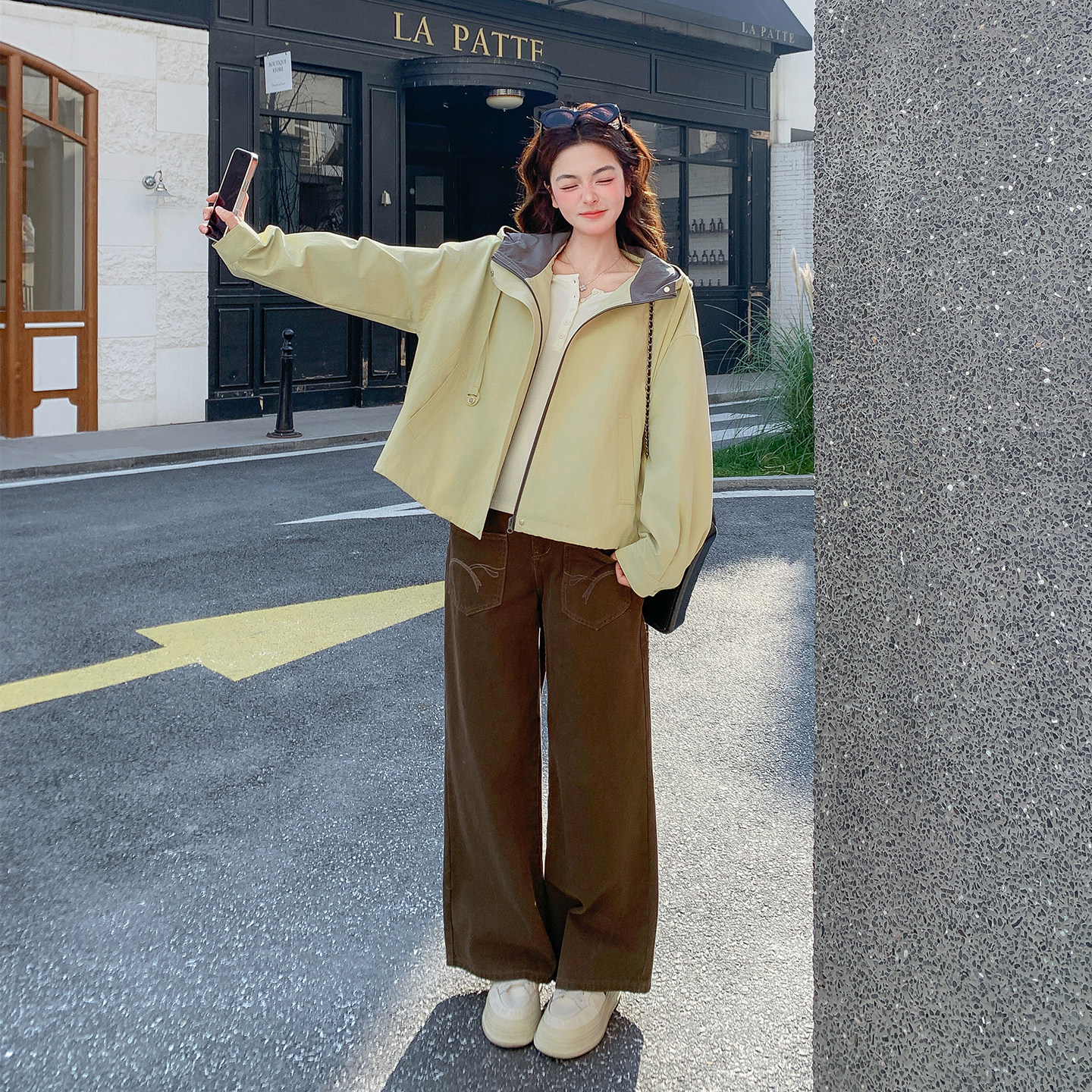 【档口有货】连帽夹克短外套2D122-2809-P155控248,女装短外套,2D122
