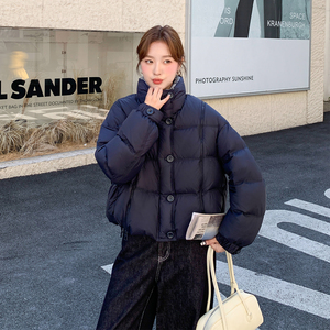 【档口 有货】90绒 撞色短款羽绒服 2D122-2751-P355 控498图片