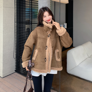 【档口 有货】加厚羊羔毛皮毛一体外套 2D122-2758-P205 控298图片