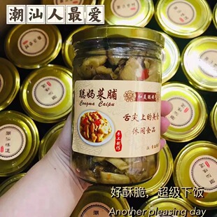网红潮汕特产聪妈蒜头菜脯 开胃小菜 萝卜干 微辣1罐500g香脆正宗