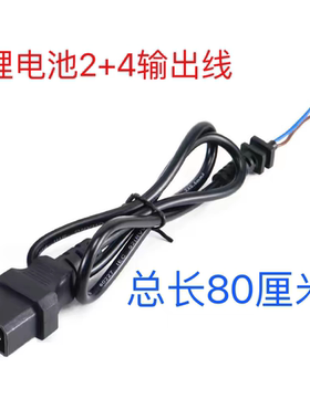 小牛2+4正特电动车锂电池G1/G2/F0输出电源线2+4充电器输出线纯铜