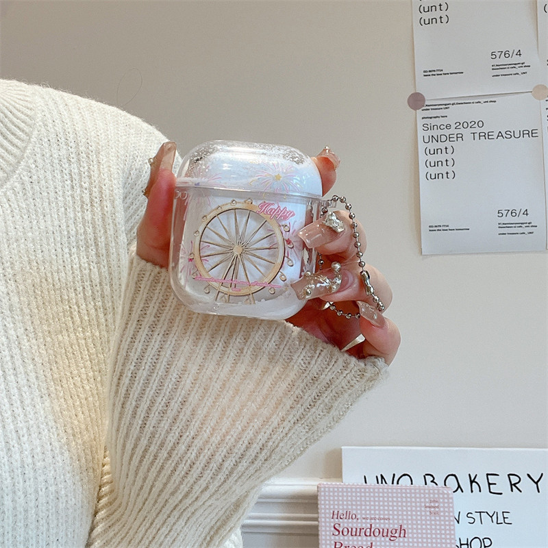 流沙白摩天轮苹果耳机壳