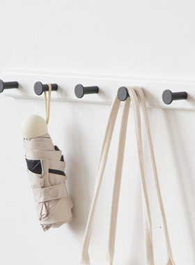 实木挂衣钩白色轻奢创意壁挂玄关进门衣架免打孔挂钩墙上衣帽钩