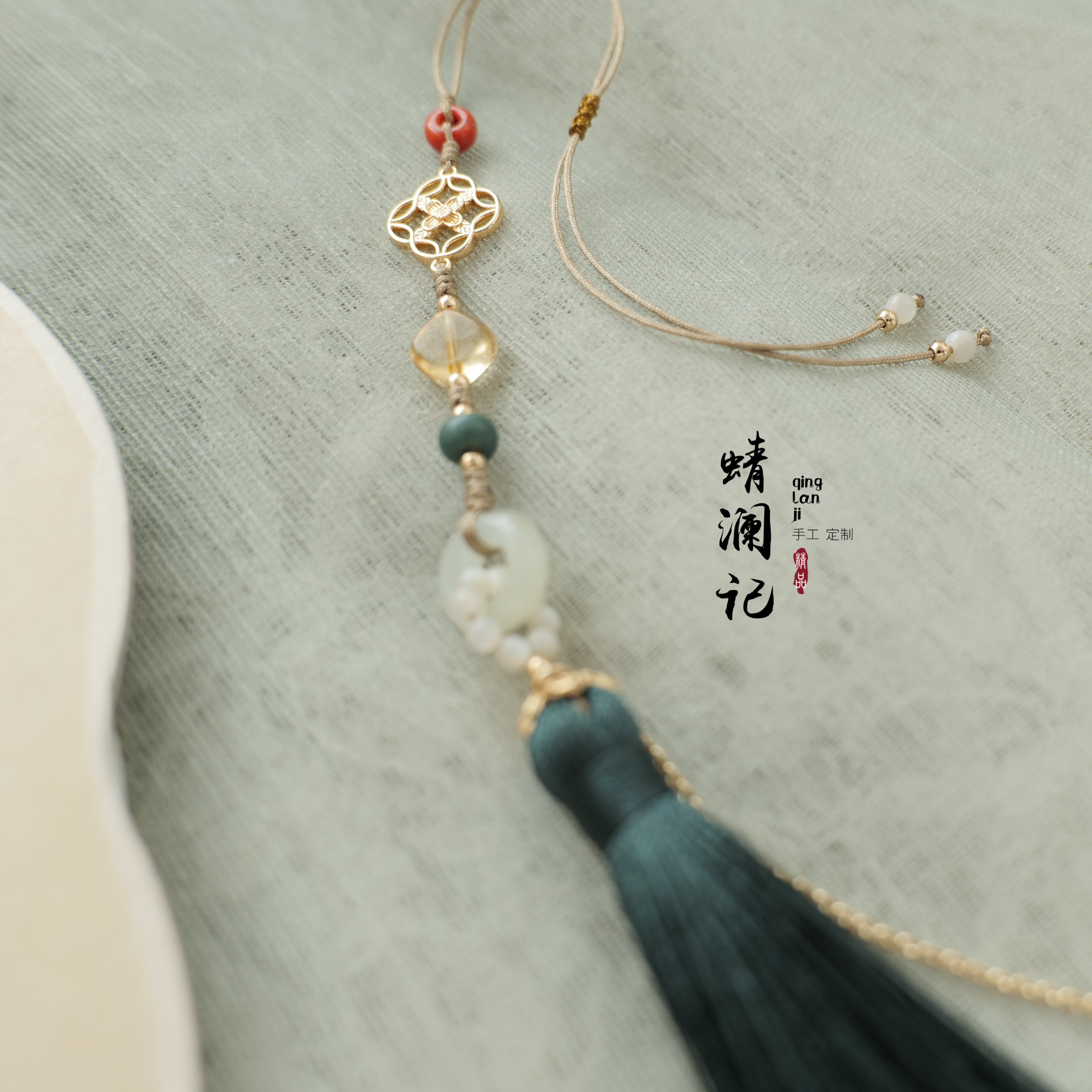 幽梦。原创设计天然多宝流苏压襟扇坠笛坠箫坠旗袍挂坠马面裙腰坠,饰品/流行首饰/时尚饰品新,其它首饰,淘宝优惠券,粉丝福利购,淘宝优惠卷