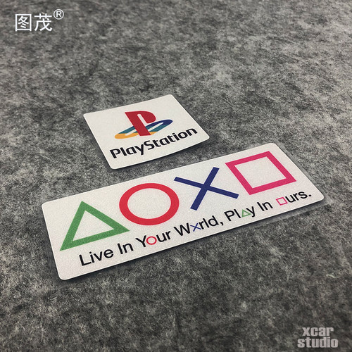 ps游戏贴纸防水反光电动车汽车