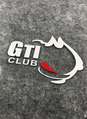 大众贴纸gti恶魔镂空雕刻版后档