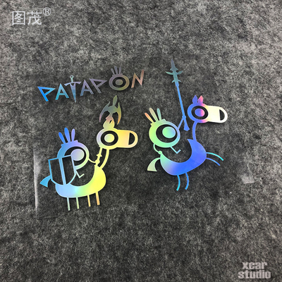 汽车贴纸 非洲原始壁画风格 啪嗒砰 patapon PSP经典游戏