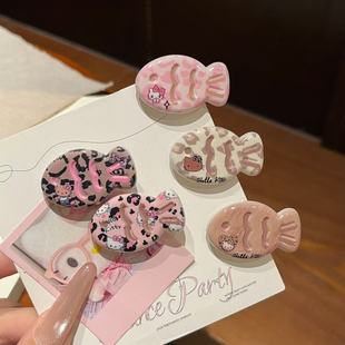 Hello Kitty卡通发夹女可爱甜美动物造型立体发饰少女心猫高颜值