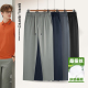 新款 冰丝中老年抗皱高档薄款 男士 直筒大码 轻商务 休闲裤 桑蚕丝夏季