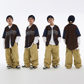 子男童街舞潮服套装 少儿hiphop街舞童装 演出服嘻哈酷帅上衣裤 儿童