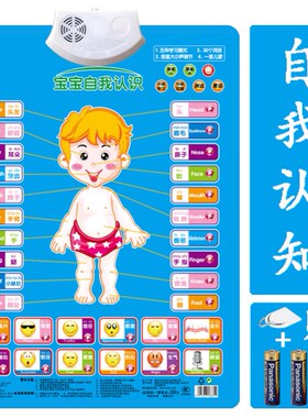 早教学说话英语字母挂图挂图人物有声挂图早教发声儿童5-6岁识字