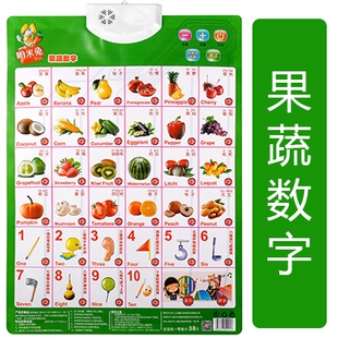 挂图点读发音早教贴纸 墙贴早教有声宝宝学说话称呼数字全套数学