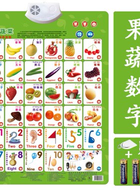 字母挂画小孩学字挂图唐诗认识卡拼音表点读发声书婴儿认知1-3岁