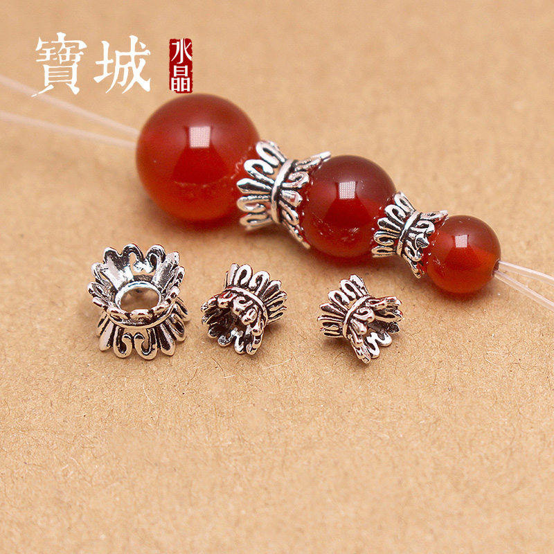 S925纯银双面花托【支持鉴定】