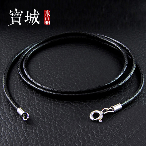 项链绳吊坠挂绳翡翠绳子纯银扣