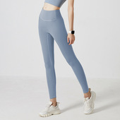 高腰裤 瑜伽裤 显瘦瑜伽服女健身裤 无尴尬线无T线修身 运动 薄款