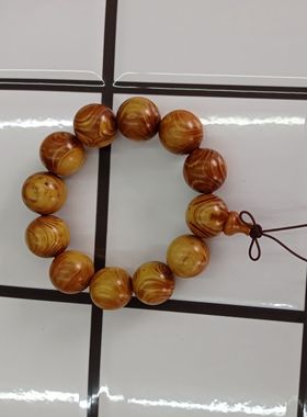 柚木抛光鬼脸未镶嵌民族风黄金木