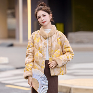 意尔康提花羽绒服女冬季2025新款小个子洋气别致设计感休闲外套