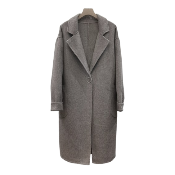 100羊毛手工制作双面女西装领