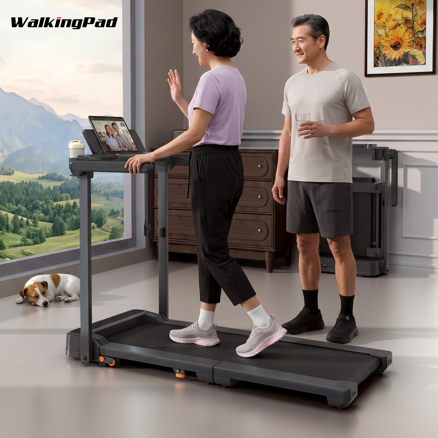 金史密斯WalkingPad跑步机可折叠家用款健身小型迷你走步机MX10