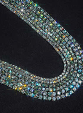 S925银蓝绿D色莫桑钻GRA证书