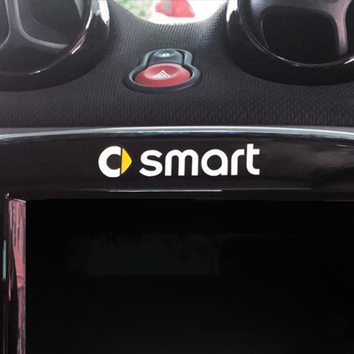 奔驰车标斯玛特雨刮器装饰贴纸