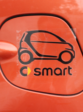 适用奔驰smart汽车油箱盖贴个性小车标装饰贴纸斯玛特外饰改装贴