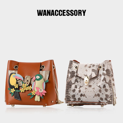 wanaccessory双面换脸原创水桶包