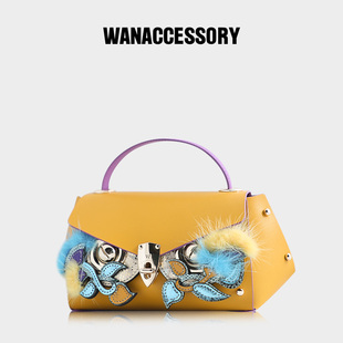 WANACCESSORY万蔻猫头鹰换脸姜黄DUBLIN双十二套组活动 原创设计